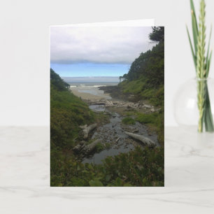 Cape Cove, Cape Perpetua, Oregon Card