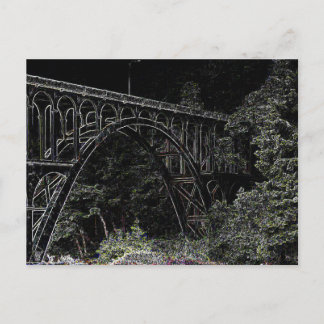 Cape Creek Bridge, Oregon Art Postcard