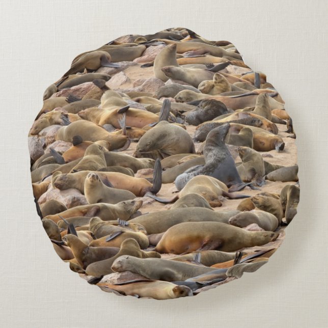 Cape Cross Seal Reserve Round Cushion (Back)