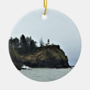 Cape Disappointment Lighthouse, WA Ceramic Ornament