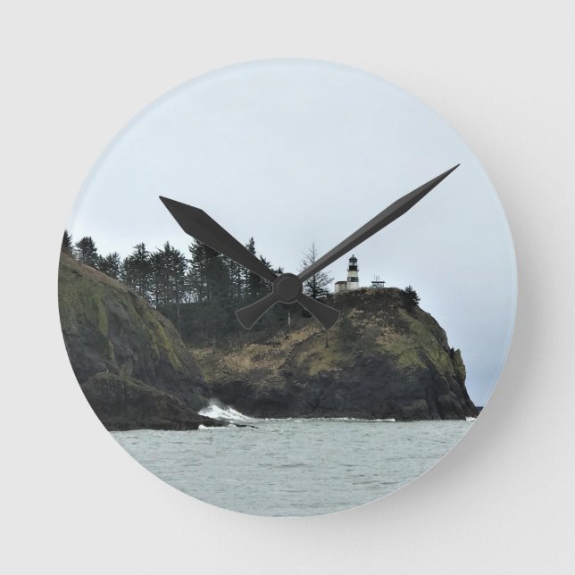 Cape Disappointment Lighthouse, WA Round Clock (Front)
