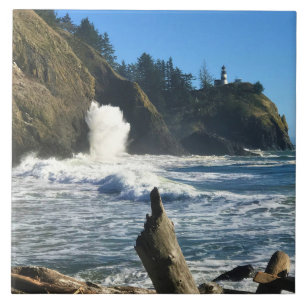 Cape Disappointment Lighthouse, Washington Ceramic Tile