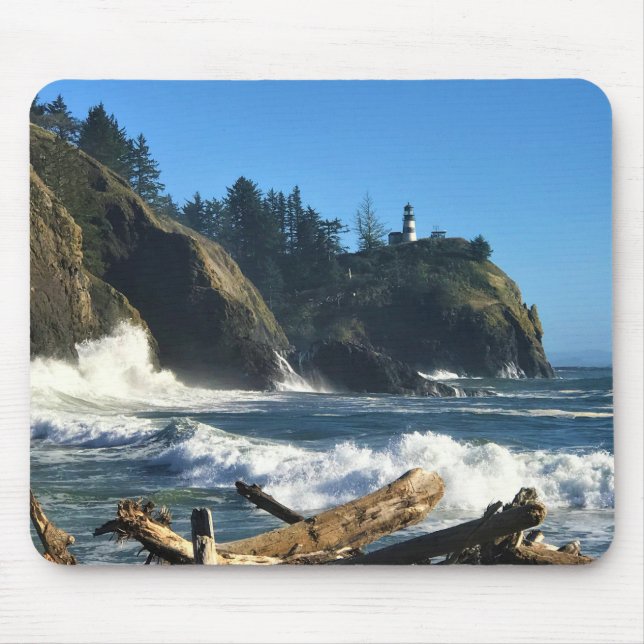 Cape Disappointment Lighthouse, Washington Mouse Pad (Front)