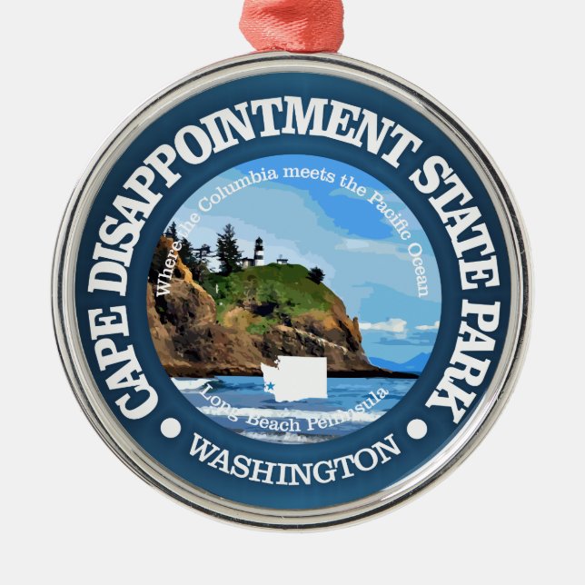 Cape Disappointment SP Metal Ornament (Front)