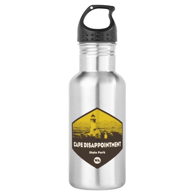 Cape Disappointment State Park Washington 532 Ml Water Bottle (Front)
