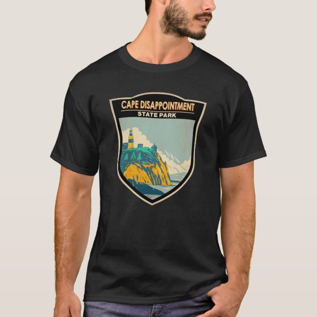 Cape Disappointment State Park Washington Vintage T-Shirt (Front)