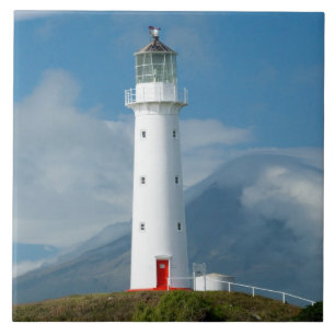 Cape Egmont Lighthouse and Mt Taranaki/Mt Ceramic Tile
