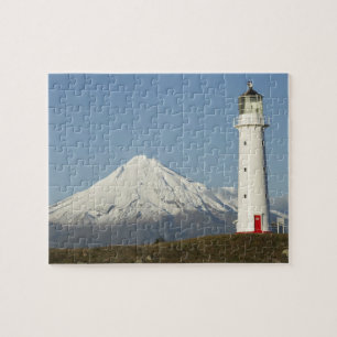 Cape Egmont Lighthouse and Mt Taranaki / Mt Jigsaw Puzzle