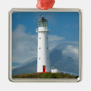Cape Egmont Lighthouse and Mt Taranaki/Mt Metal Tree Decoration
