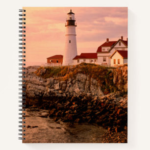 Cape Elizabeth Portland Head Light Maine Notebook