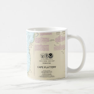 Cape Flattery Nautical Chart 18485 Coffee Mug