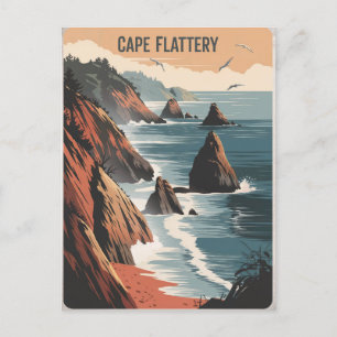 Cape Flattery Vintage Postcard