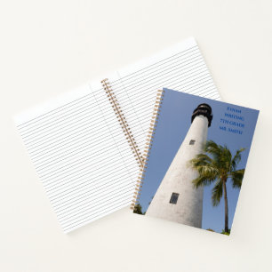 Cape Florida Florida School White Lighthouse Notebook