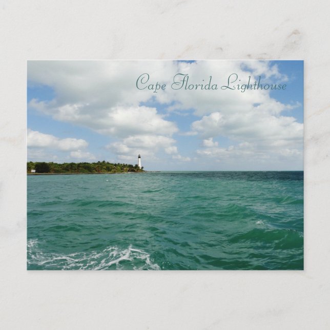 Cape Florida Lighthouse Postcard (Front)