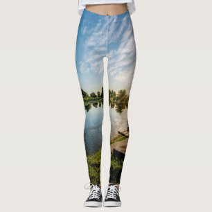Cape Girardeau County Park Bench Sunset Leggings