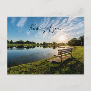 Cape Girardeau County Park Bench Thinking Of You Postcard