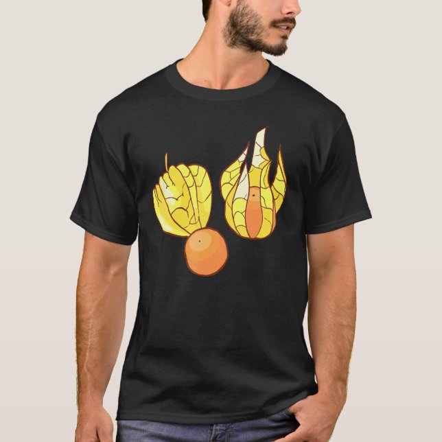 Cape gooseberry gooseberries Physalis Fruit Food V T-Shirt (Front)