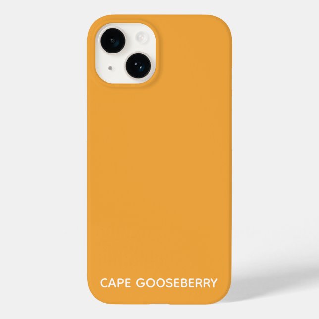Cape Gooseberry yellow color name Case-Mate iPhone Case (Back)