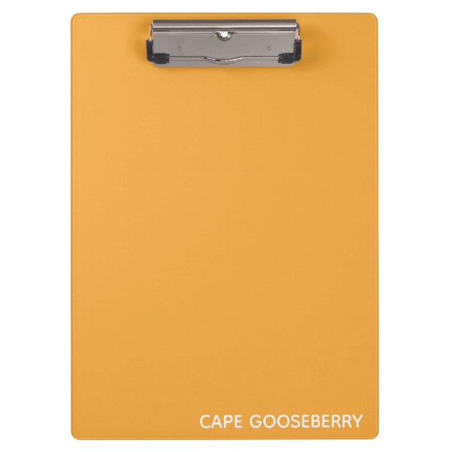 Cape Gooseberry yellow colour name Clipboard (Front)
