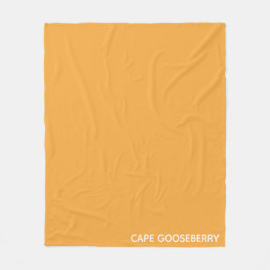 Cape Gooseberry yellow colour name Fleece Blanket