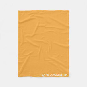 Cape Gooseberry yellow colour name Fleece Blanket