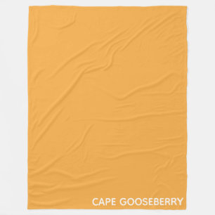 Cape Gooseberry yellow colour name Fleece Blanket