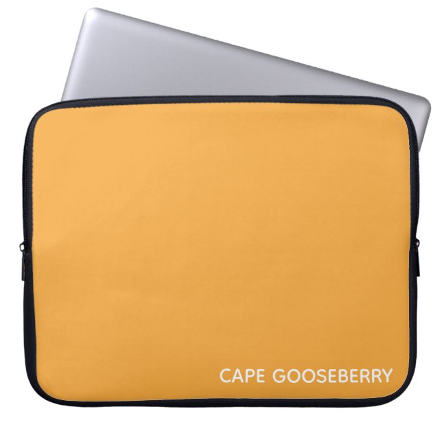 Cape Gooseberry yellow colour name Laptop Sleeve (Front)