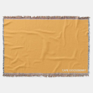 Cape Gooseberry yellow colour name Throw Blanket