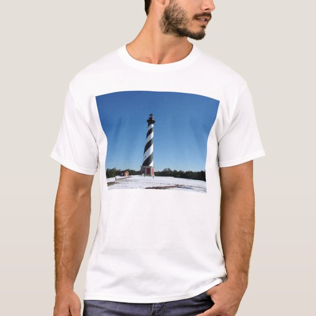 Cape Hatteras in the snow T-Shirt (Front)