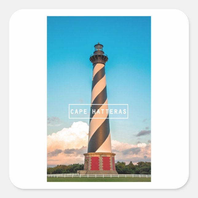 Cape Hatteras Light. Square Sticker (Front)