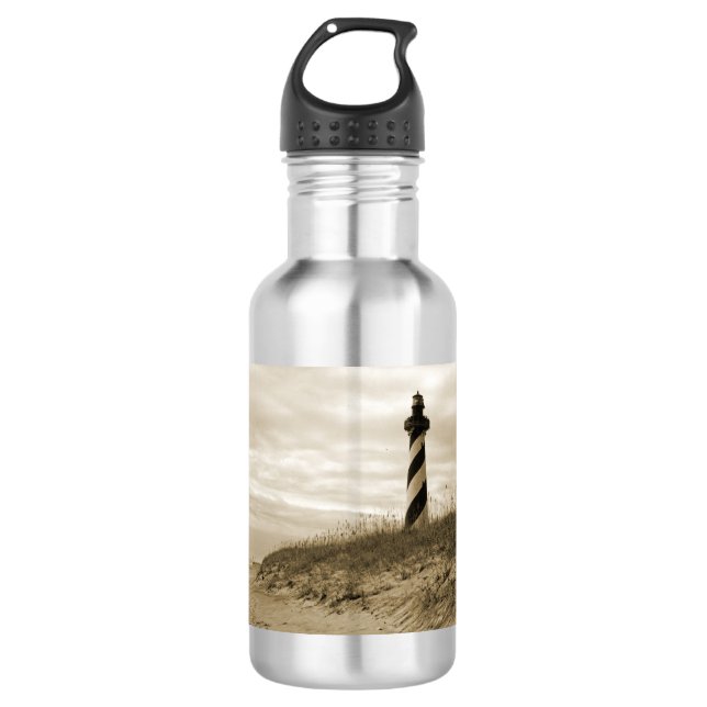 Cape Hatteras Lighthouse Aluminium Water Bottle (Front)