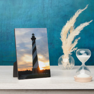 Cape Hatteras Lighthouse at Sunset Plaque