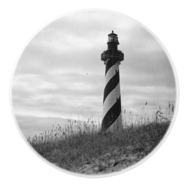 Cape Hatteras Lighthouse Ceramic Knob (Front)