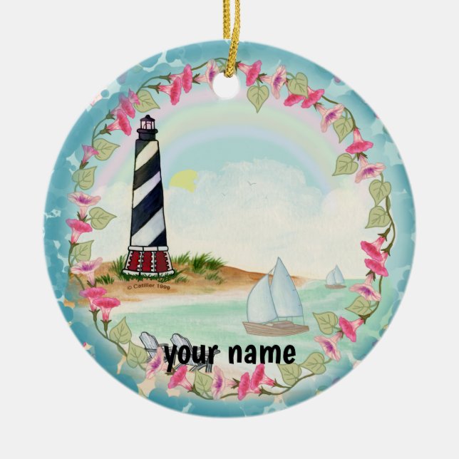 Cape Hatteras Lighthouse  Ceramic Ornament (Front)