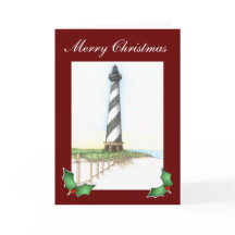 Cape Hatteras Lighthouse Christmas Card