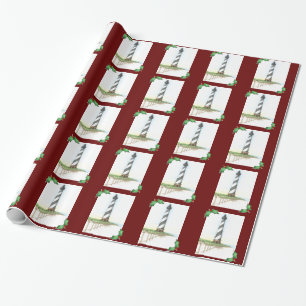 Cape Hatteras Lighthouse Christmas Wrapping Paper