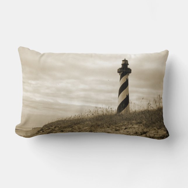 Cape Hatteras Lighthouse Lumbar Cushion (Front)