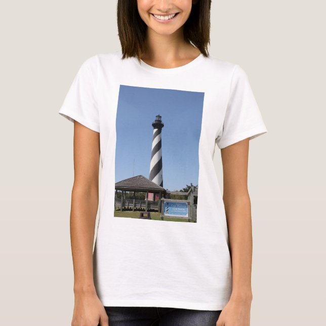 Cape Hatteras Lighthouse, NC photo on shirt (Front)
