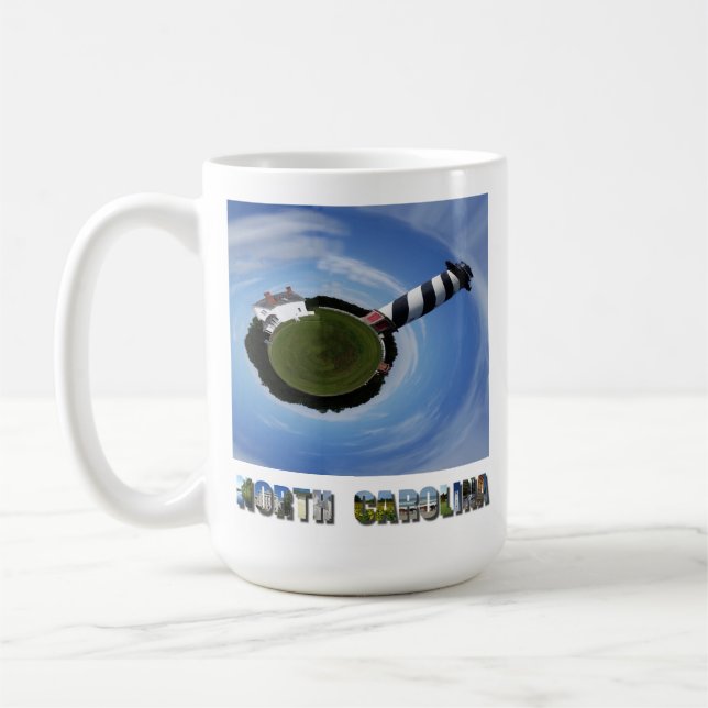 Cape Hatteras Lighthouse OBX North Carolina Photo Coffee Mug (Left)