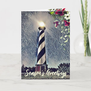 Cape Hatteras Lighthouse OBX Season's Greetings Card