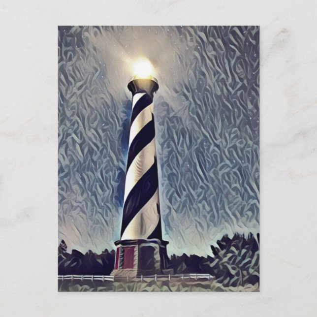 Cape Hatteras Lighthouse Outer Banks OBX NC Postcard (Front)