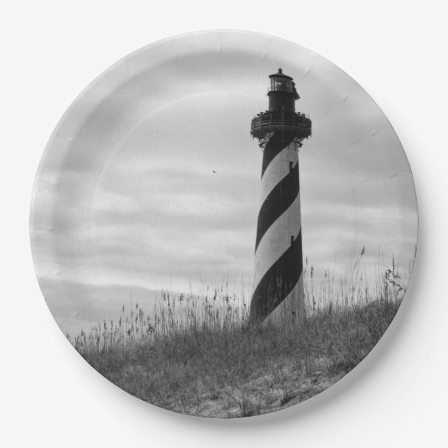 Cape Hatteras Lighthouse Paper Plate (Front)