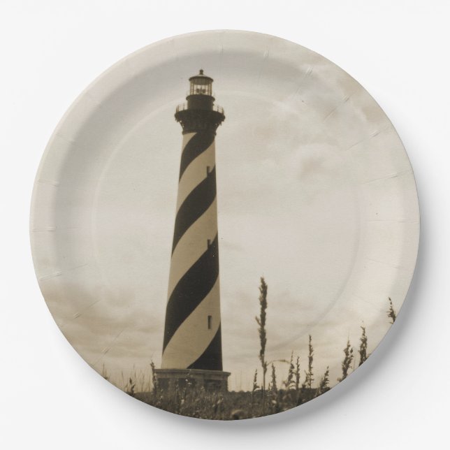 Cape Hatteras Lighthouse Paper Plate (Front)