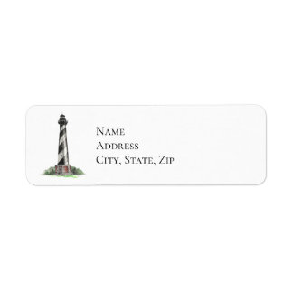 Cape Hatteras Lighthouse Return Address Label