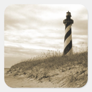 Cape Hatteras Lighthouse Square Sticker