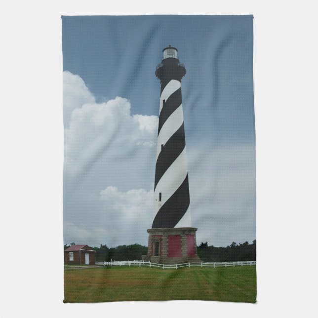 Cape Hatteras Lighthouse Tea Towel (Vertical)