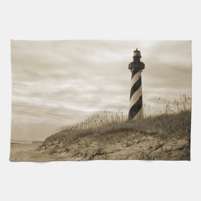 Cape Hatteras Lighthouse Tea Towel (Horizontal)