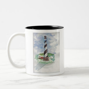 CAPE HATTERAS LIGHTHOUSE Two-Tone COFFEE MUG
