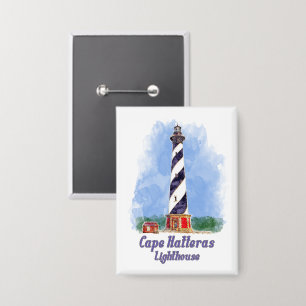 Cape Hatteras Lighthouse Watercolor North Carolina