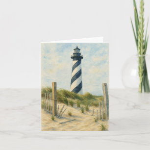 Cape Hatteras Lighthouse Watercolor Note Card